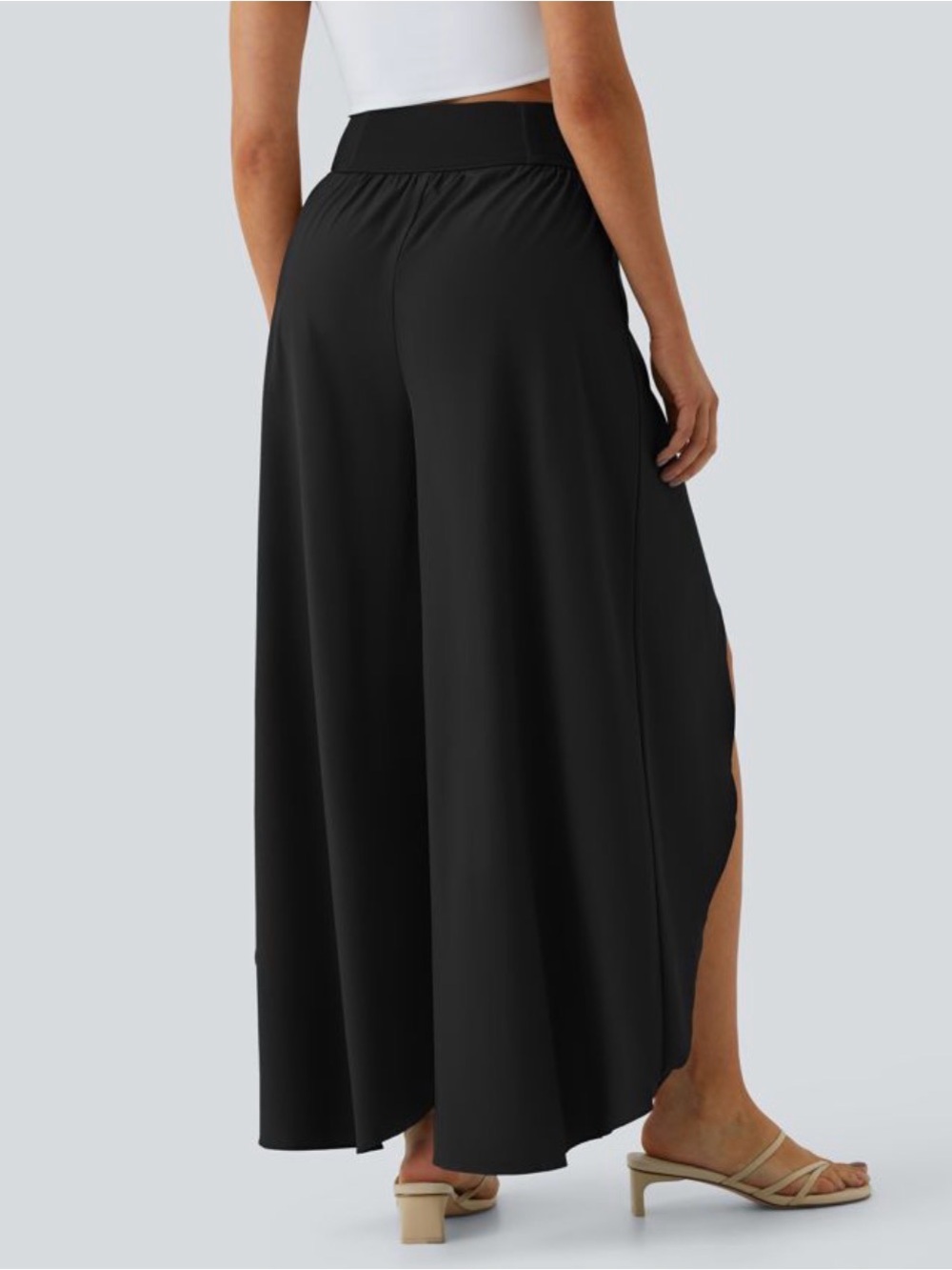 NWT Halara Breezeful High Waisted Palazzo Flowy Wide Leg Casual Pants. MP - Picture 4 of 11